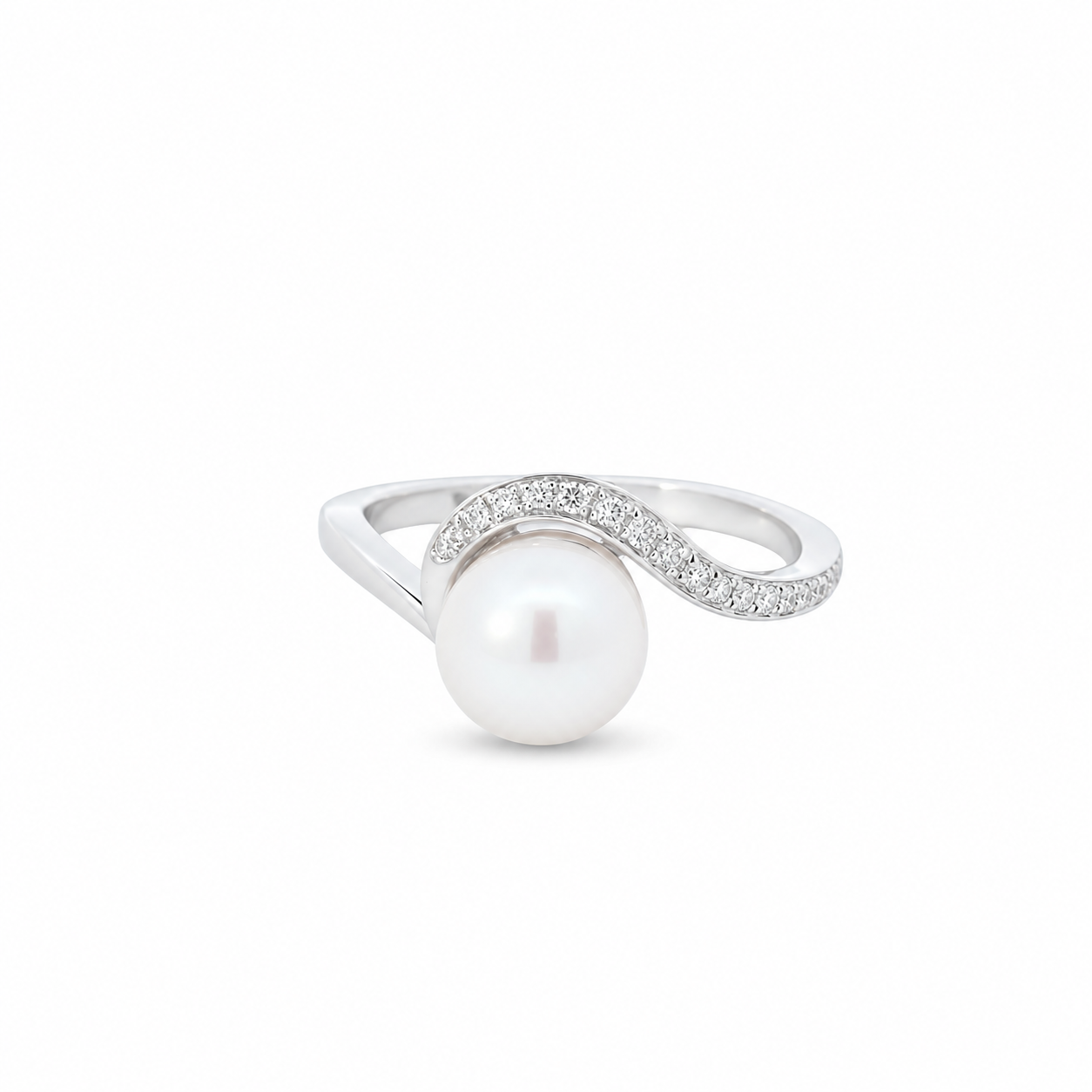 Ocean Wave Pearl Ring