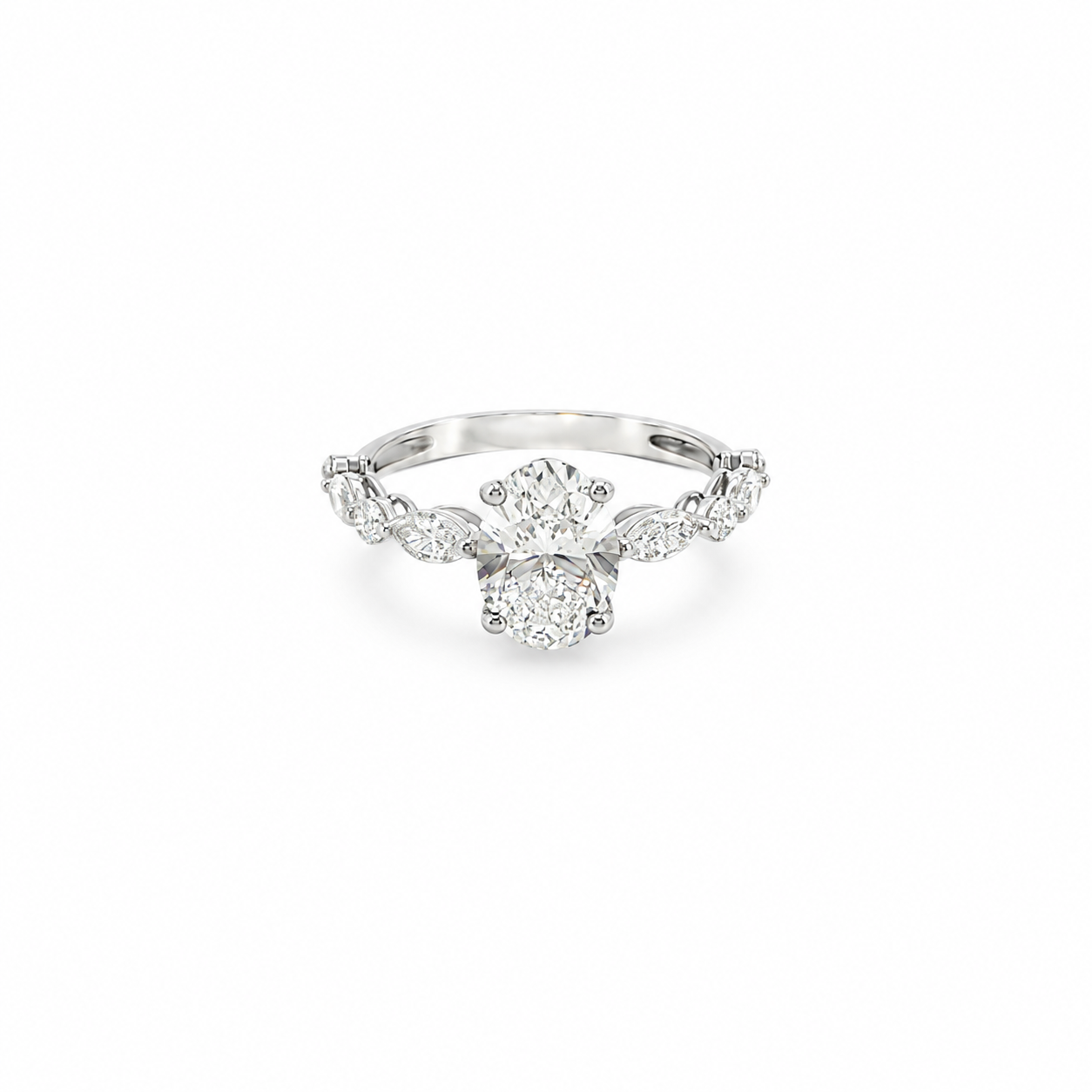 Dewdrop Halo Ring