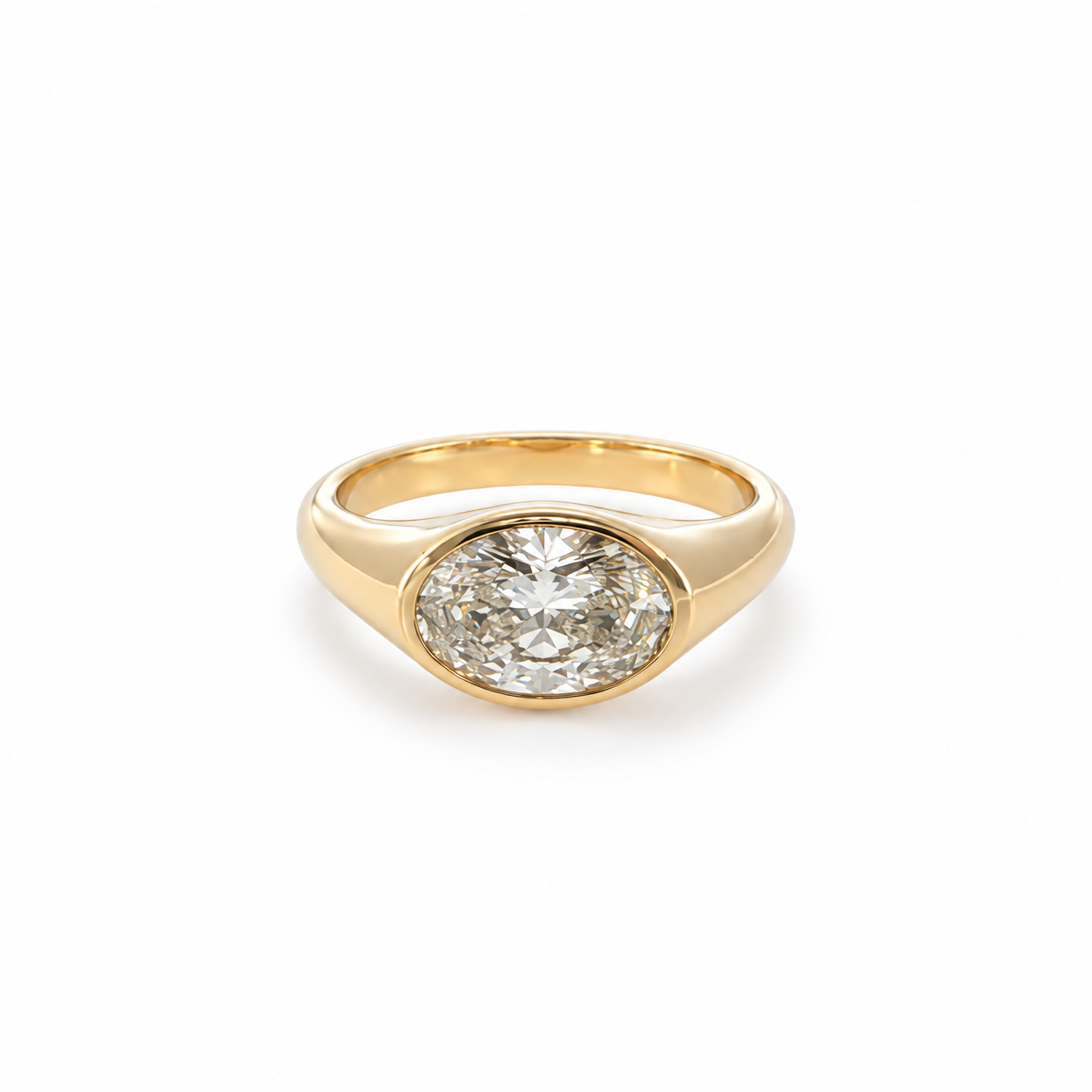 Golden Hour Bezel Ring