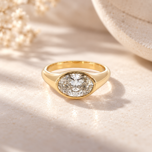 Golden Hour Bezel Ring