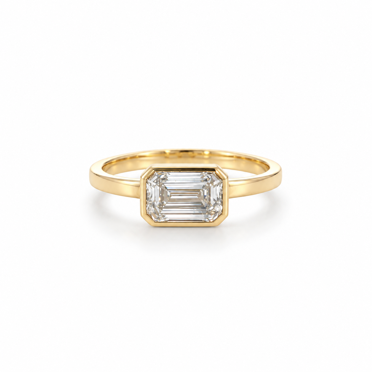 Amber Bezel Ring