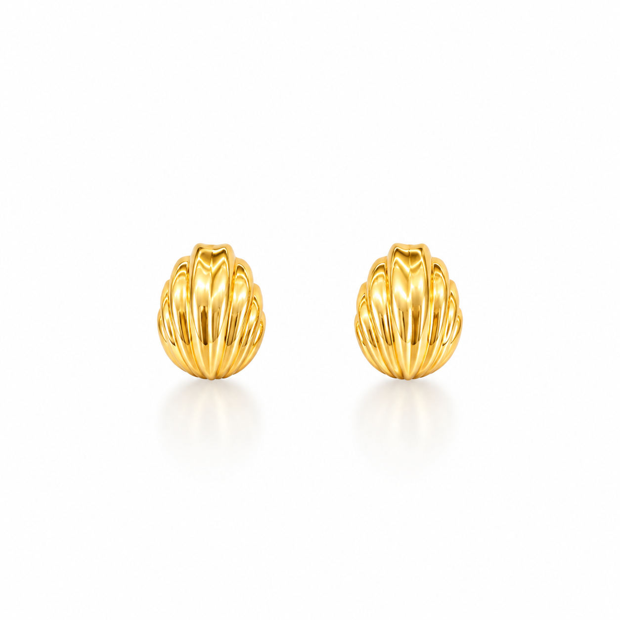 Golden Hour Shell Studs