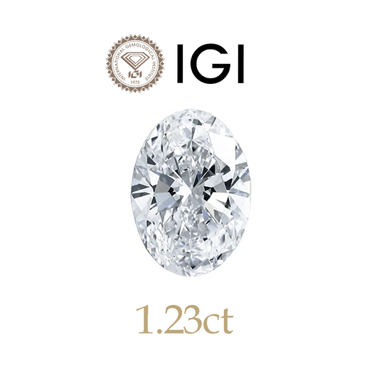 1.23ct Lab-Grown Oval Diamond