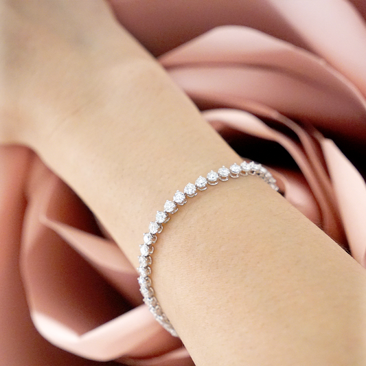 Lab-Grown Diamonds Full Tennis Bracelet