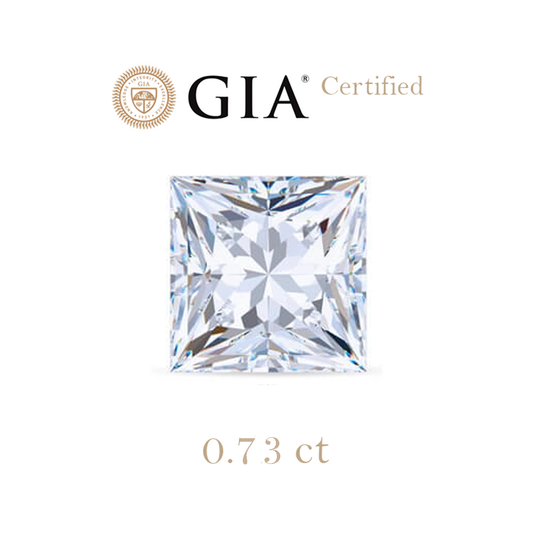 0.73ct Princess Diamond