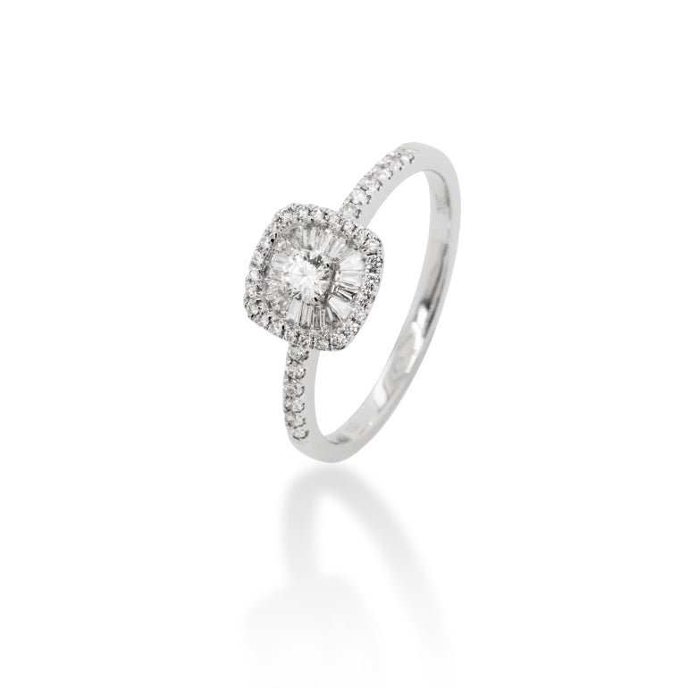 Trixie Cushion Diamond Ring