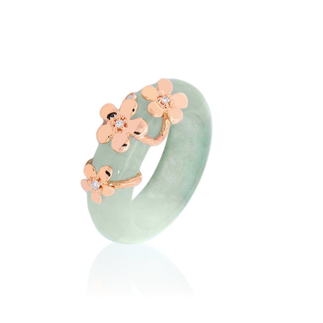 Springbloom Jade Ring