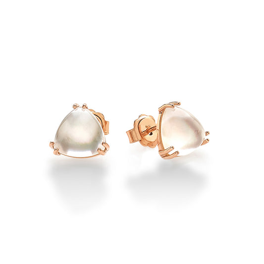 Pearl Quartz 18K Gold Earring