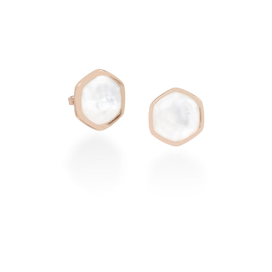 Mother of Pearl Rose Gold Earring