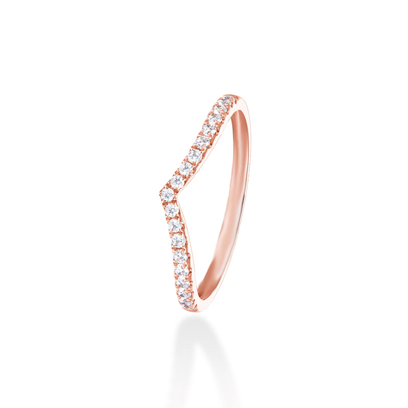 Slender V Eternity Band